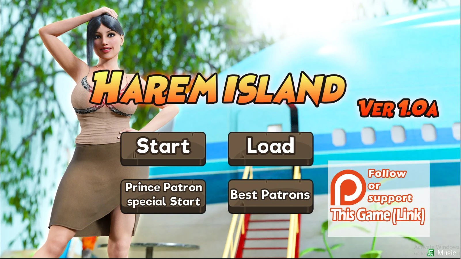 Скачать порно игру — Harem Island – Version 1.0a [Eroniverse]