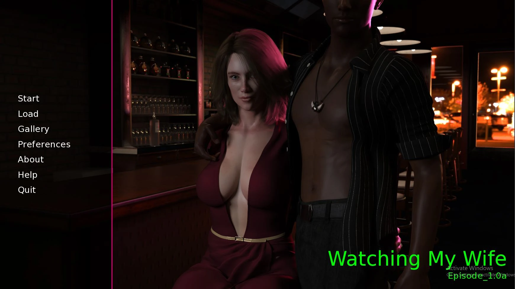 Download porn game — Watching My Wife – New Version 0.6.1 [Illegible Mink]